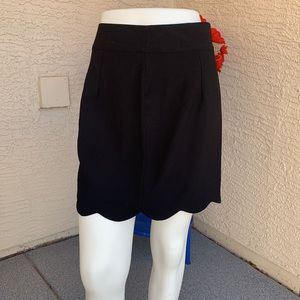 Papaya Scallop Bottom Skirt
